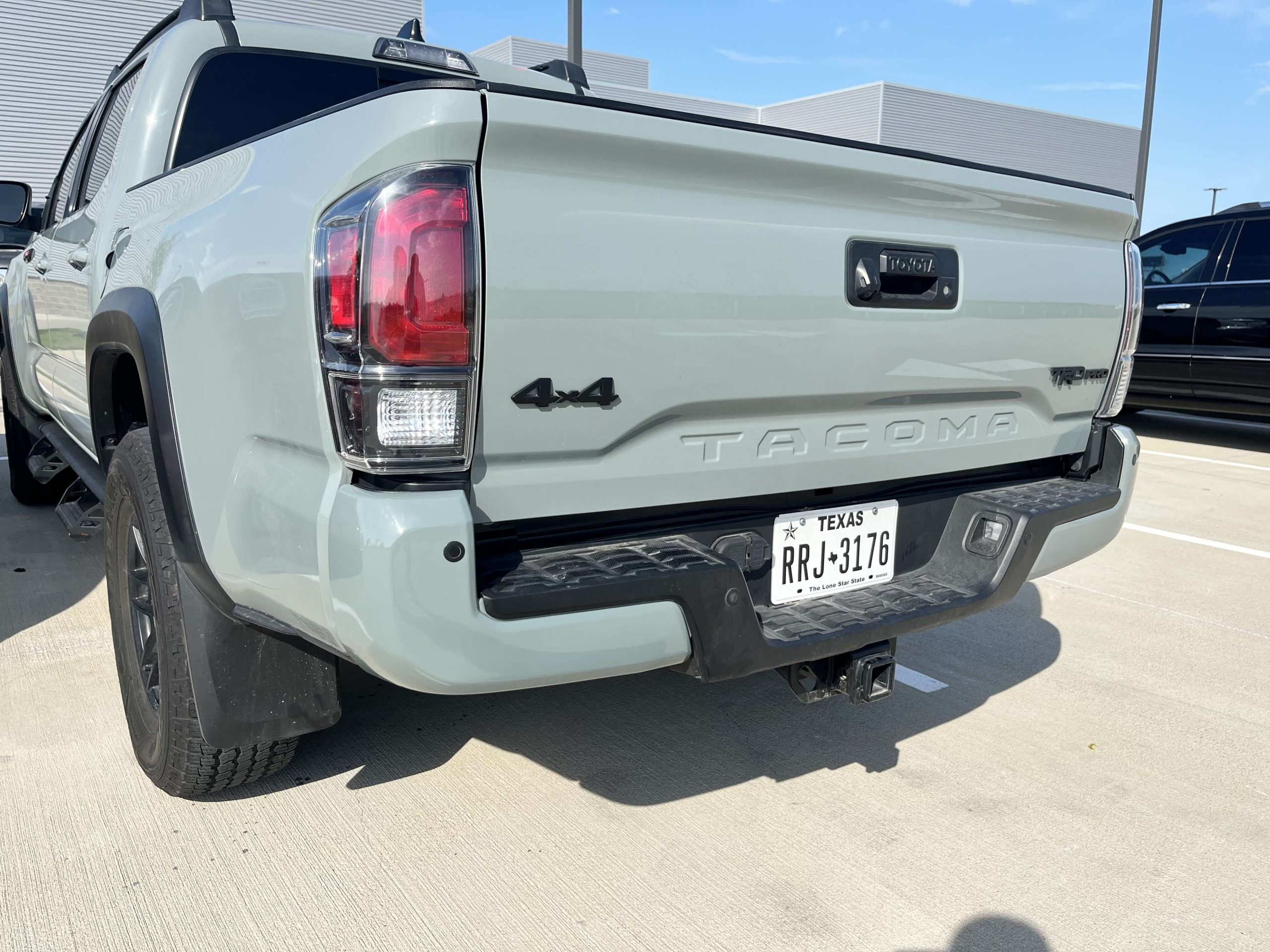back of a car newly repaired